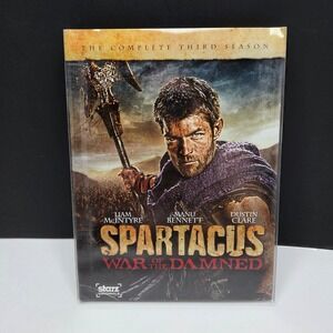 Spartacus War of the Damned DVD Complete Third Season 3-Disc Set Starz Action